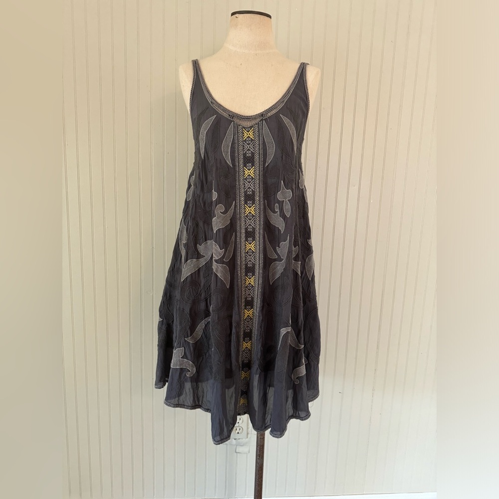 Johnny Was Graphite Musa Dress